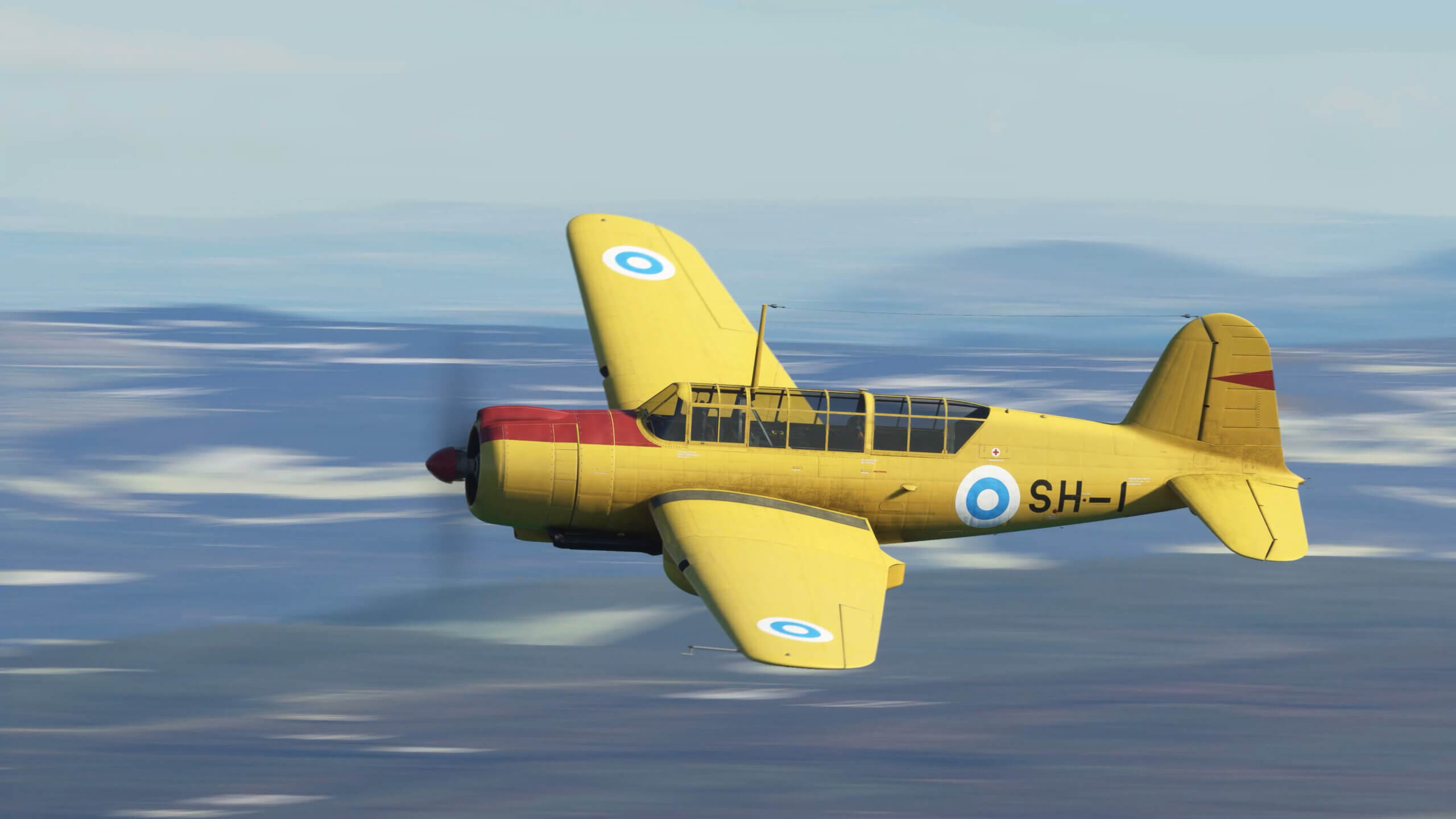 A Saab B 17 in flight