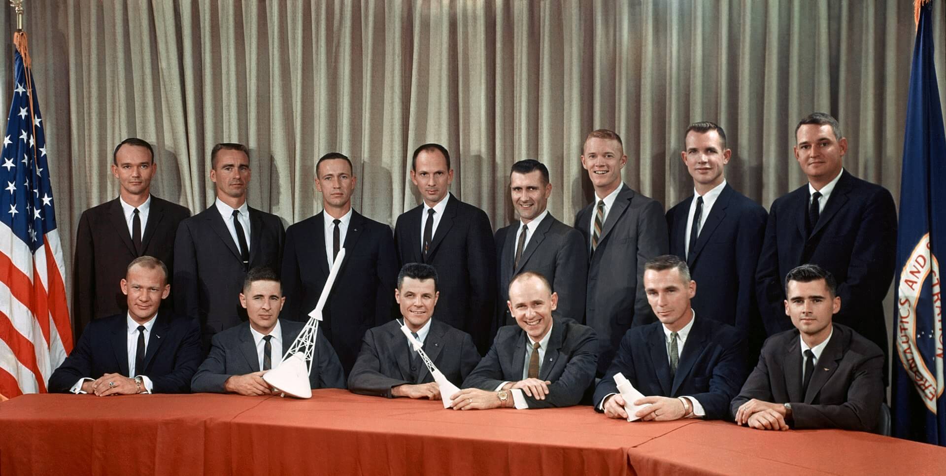 NASA Astronaut Group 3 at a press conference