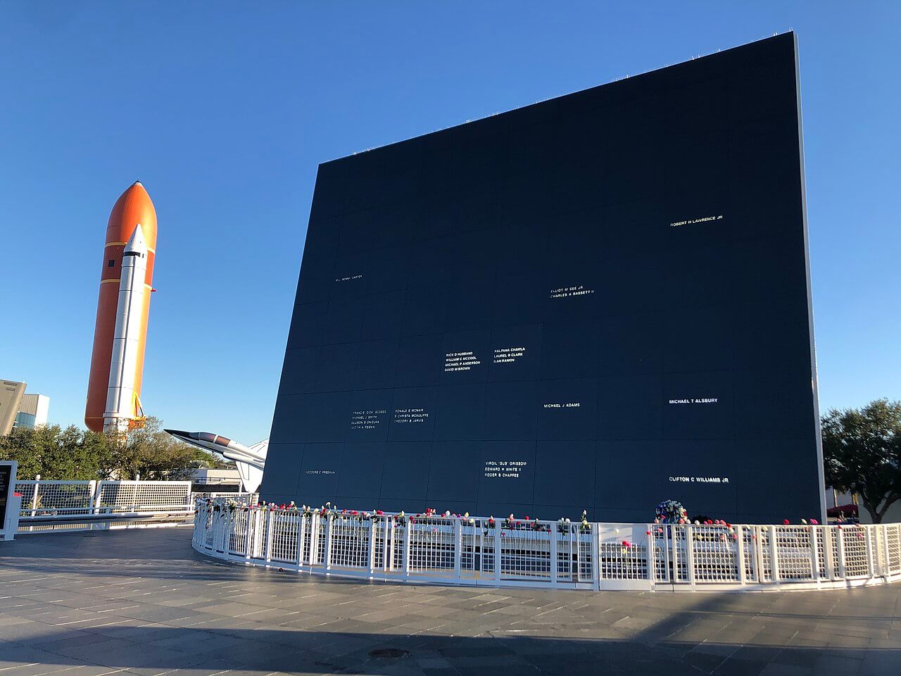 The Space Mirror Memorial at Kennedy Space Center