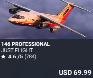 146 Professional by Just Flight. USD $69.99