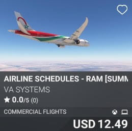 Airline Schedules - RAM [Summer 2025] by VA SYSTEMS. USD $12.49
