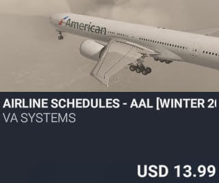 Airline Schedules - AAL [Winter 2025] by VA SYSTEMS. USD $13.99
