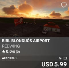 BIBL Bl&ouml;ndu&oacute;s Airport by REDWING. USD $5.99