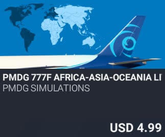 PMDG 777F Africa-Asia-Oceania Livery Pack by PMDG Simulations. USD $4.99