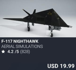 F-117 NightHawk by Aerial Simulations. USD $39.99