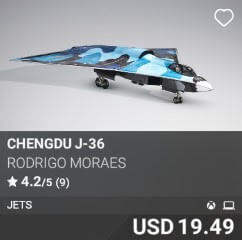 Chengdu J-36 by Rodrigo Moraes. USD $19.49