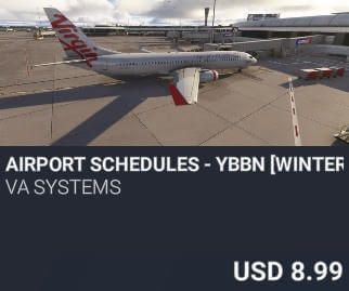 Airport Schedules - YBBN [Winter 2025] by VA SYSTEMS. USD $8.99