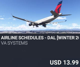 Airline Schedules - DAL [Winter 2025] by VA SYSTEMS. USD $13.99