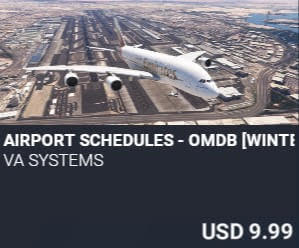 Airport Schedules - OMDB [Winter 2025] by VA SYSTEMS. USD $9.99