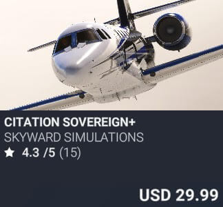 Citation Sovereign+ by Skyward Simulations. USD $29.99