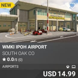 WMKI IPOH Airport by South Oak Co. USD $14.99