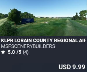 KLPR Lorain County Regional Airport by msfscenerybuilders. USD $9.99