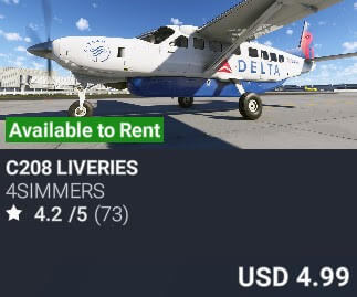 C208 Liveries by 4Simmers. USD $4.99