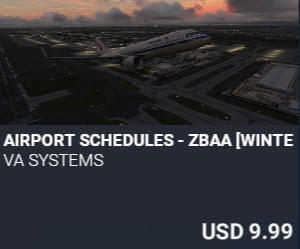 Airport Schedules - ZBAA [Winter 2025] by VA SYSTEMS. USD $9.99
