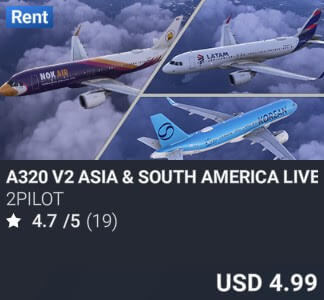 A320 ASIA & SOUTH AMERICA LIVERIES by 2PILOT. USD $4.99