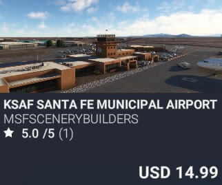 KSAF Santa Fe Municipal Airport by msfscenerybuilders. USD $14.99