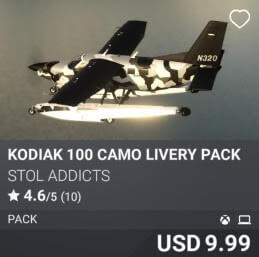 Kodiak 100 Camo Livery Pack by Creator. USD $9.99