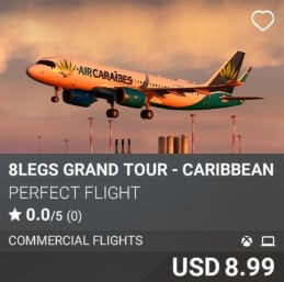 8LEGS GRAND TOUR - CARIBBEAN by Perfect Flight. USD $8.99