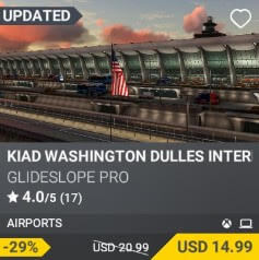 KIAD Washington Dulles International Airport by AmSim. USD $20.99 (on sale for 14.99)