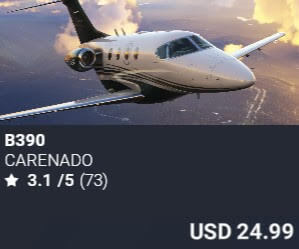 B390 by Carenado. USD $24.99