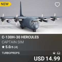 C-130H-30 Hercules by Captain Sim. USD $14.99