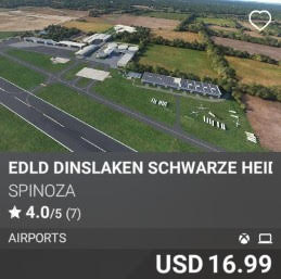 EDLD DINSLAKEN SCHWARZE HEIDE AIRFIELD by SPINOZA. USD 16.99