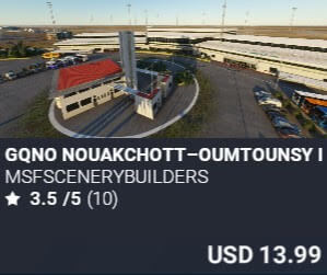 GQNO Nouakchott&ndash;Oumtounsy International Airport by MSFScenerybuilders. USD $13.99