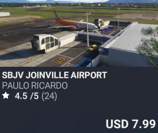 SBJV Joinville Airport by Paulo Ricardo Scenery. USD $7.99