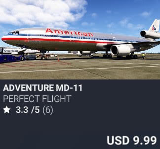 Adventure MD-11 by Perfect Flight. USD $9.99