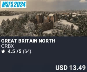 Great Britain North by Orbx. USD $13.49