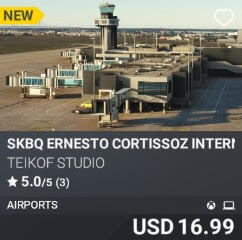 SKBQ Ernesto Cortissoz International Airport by TEIKOF Studio. USD $16.99