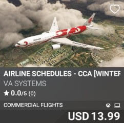 Airline Schedules - CCA [Winter 2025] by VA SYSTEMS. USD $13.99