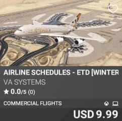 Airline Schedules - ETD [Winter 2025] by VA SYSTEMS. USD $9.99