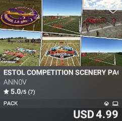 eSTOL Competition Scenery Pack by ANN0V. USD $4.99