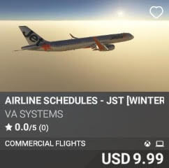 Airline Schedules - JST [Winter 2025] by VA SYSTEMS. USD $9.99
