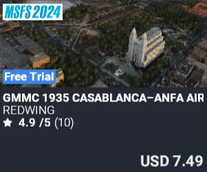 GMMC 1935 Casablanca&ndash;Anfa Airport by REDWING. USD $7.49