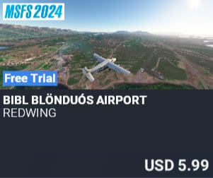 BIBL Bl&ouml;ndu&oacute;s Airport by REDWING. USD $5.99