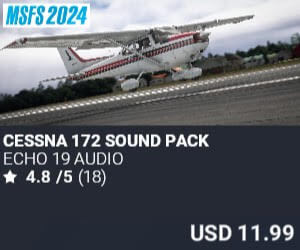 Cessna 172 Sound Pack by Echo 19 Audio. USD $11.99