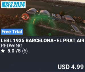 LEBL 1935 Barcelona&ndash;El Prat Airport by REDWING. USD $4.99