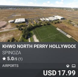 KHWO NORTH PERRY HOLLYWOOD AIRPORT by SPINOZA. USD $17.99