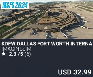 KDFW Dallas Fort Worth International Airport by imaginesim. USD $32.99