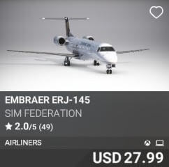 Embraer ERJ-145 by Sim Federation. USD $27.99