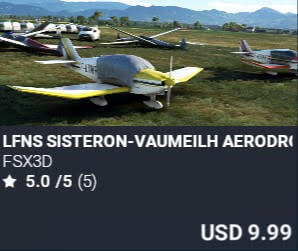 LFNS Sisteron-Vaumeilh Aerodrome by FSX3D. USD $9.99