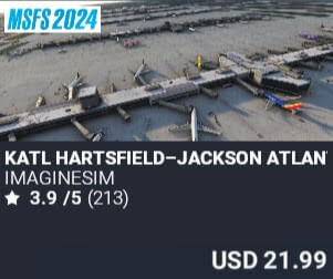 KATL Hartsfield&ndash;Jackson Atlanta Intl Airport by imaginesim. USD $21.99
