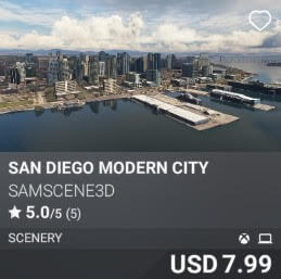 San Diego Modern City by SamScene3D. USD $7.99