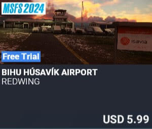 BIHU H&uacute;sav&iacute;k Airport by REDWING. USD $5.99