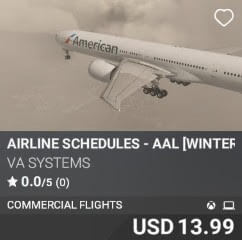 Airline Schedules - AAL [Winter 2025] by VA SYSTEMS. USD $13.99