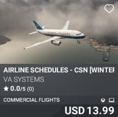 Airline Schedules - CSN [Winter 2025] by VA SYSTEMS. USD $13.99