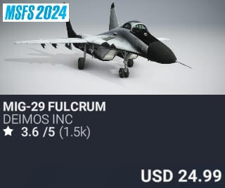 MiG-29 Fulcrum by DeimoS Inc. USD $24.99