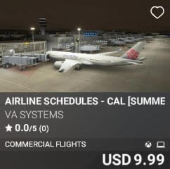 Airline Schedules - CAL [Summer 2025] by VA SYSTEMS. USD $9.99